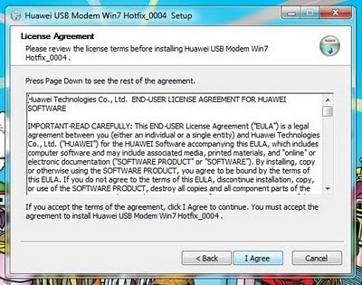 Cara Install Modem Huawei di Windows 7 dengan Hotfix