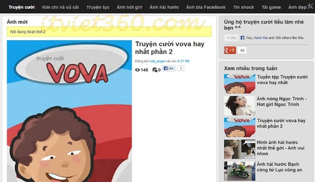 Template Hài VL cho blogspot - Haivl blogger