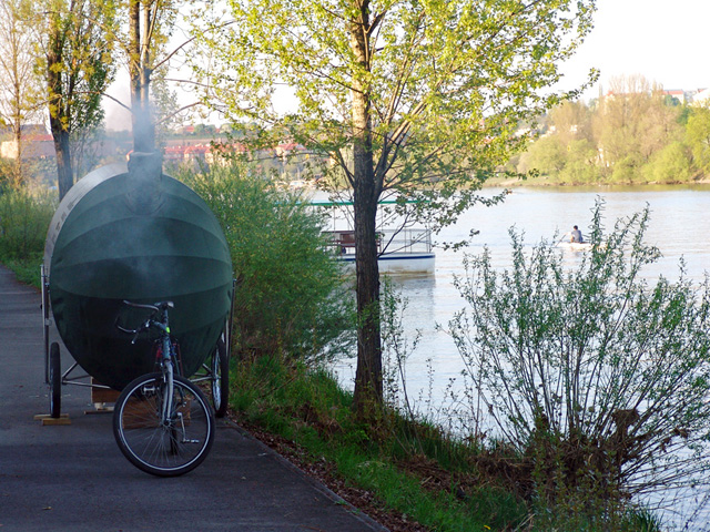 Você já viu bicicleta com sauna