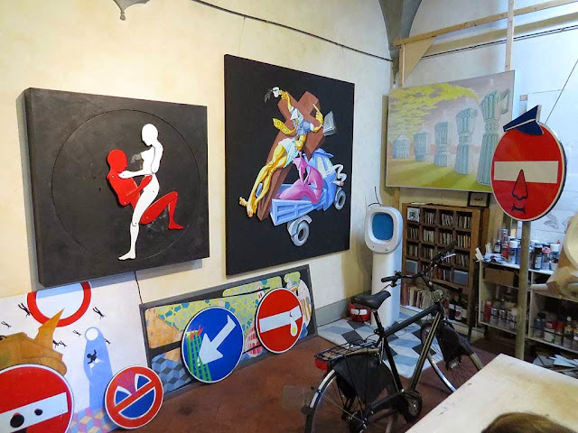 Clet Abraham's studio, via dell'Olmo, Florence