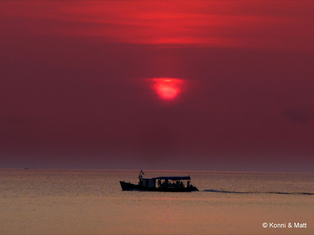 sunset, tioman island, abc, kampung air batang, south china sea,