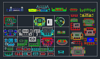 Download blok autocad 2D furniture