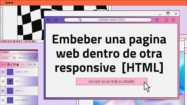 Embeber una pagina web dentro de otra responsive  [HTML]