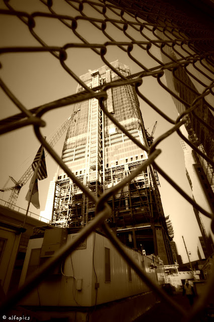 Ground zero e lavori di costruzione della Freedom tower-New York