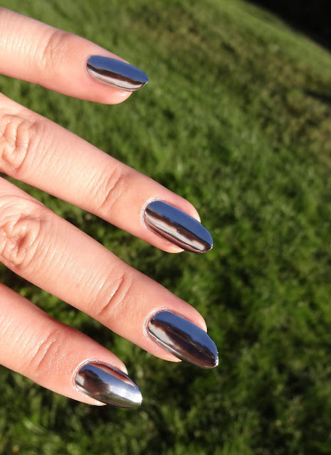 Silver Chrome Nails