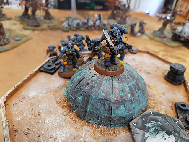 Warhammer 40k battle report - Eternal War - Vital Intelligence - 1500 points - Inquisition and Militarum Tempestus vs Space Wolves