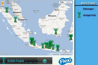 jangkauan sinyal internet evdo flexi