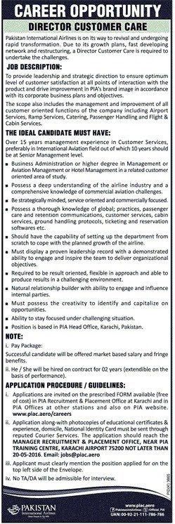 JOBS in PIA