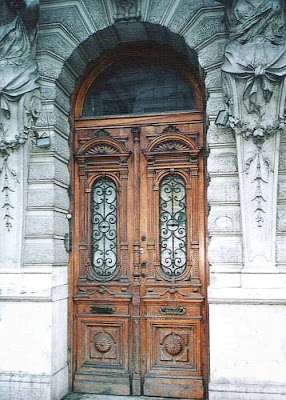 Puerta francesa de madera
