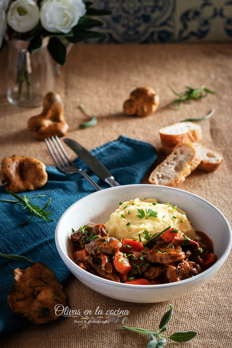 Ragú de ternera con níscalos