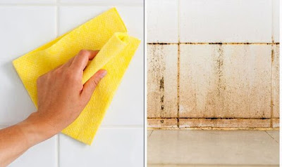 Limpieza efectiva de los azulejos del baño sin cloro ni sacagrasa