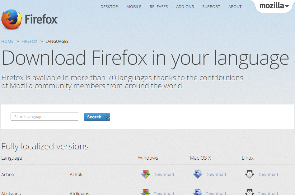Firefox 32 bits windows 7 español