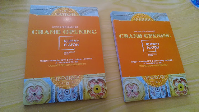 Brosur Grand Opening Rumah Plafon