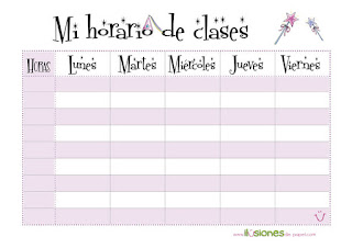 horario escolar de calidad de barita magica