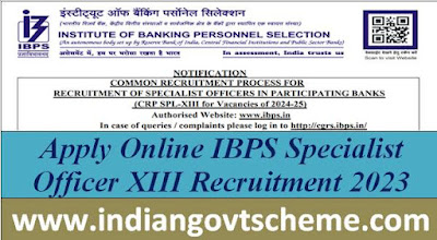 apply_online_ibps_specialist_officer_xiii_recruitment_2023
