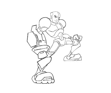 #9 Cyborg Coloring Page