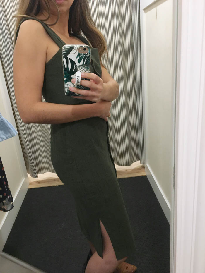 madewell olive dress