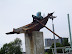 Vandalised sculpture