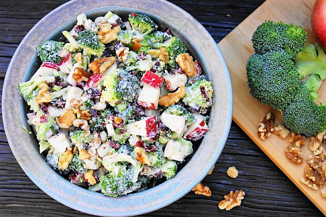 Fall Broccoli & Apple Salad with Walnuts Image