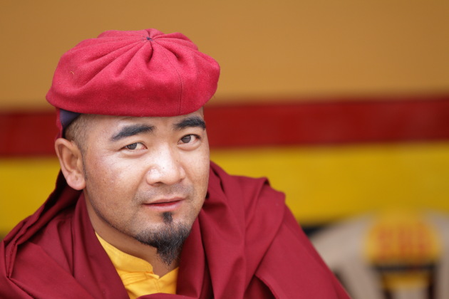 Smart looking monk from Hemis Monastery, Ladakh