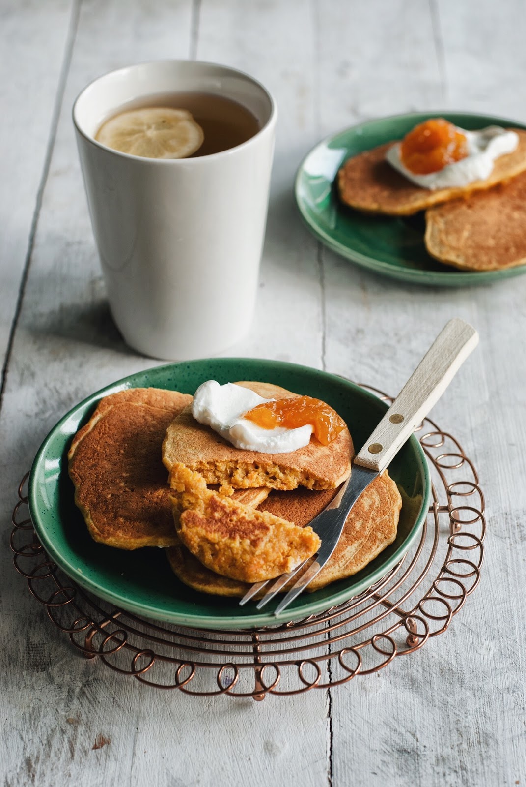 Placuszki bezglutenowe - marchewkowe pancakes