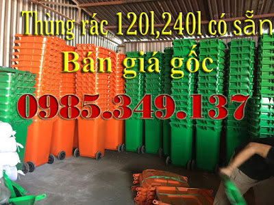 Thùng rác nhựa 120 lít