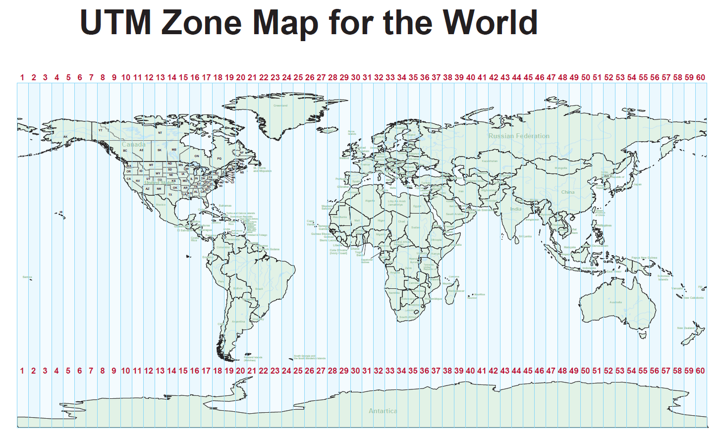 india utm zone map Indian Remote Sensing And Gis Download Utm Zone Map Of World india utm zone map