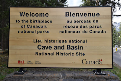 Cave and Basin National Historical Site sign.