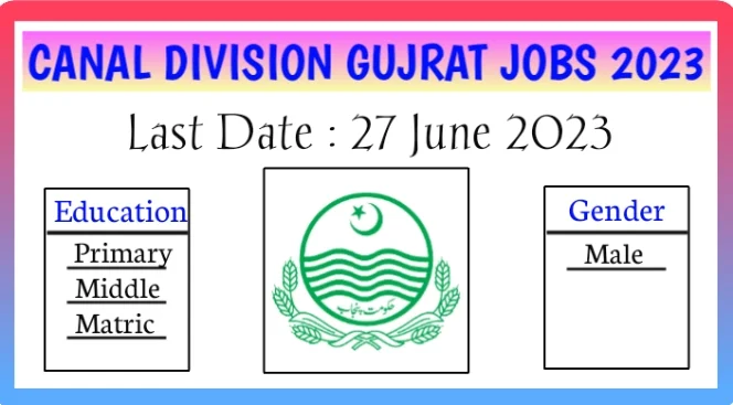 canal division gujrat jobs 2023