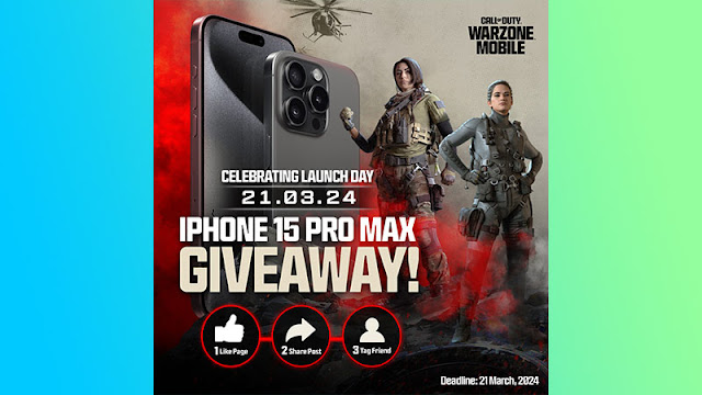 CoD Warzone Mobile PH: iPhone 15 Pro Max Giveaway unveiled