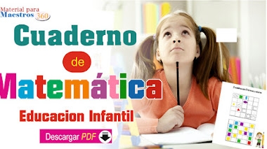 Cuaderno de Matemática para Educación Infantil