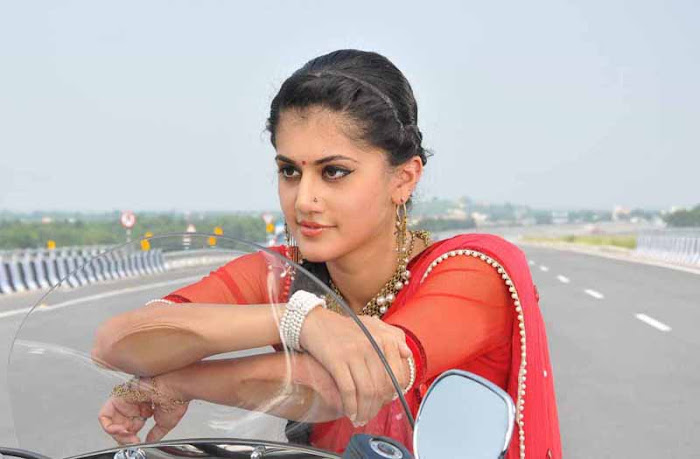 tapsee unseen in red sareepink dress unseen pics