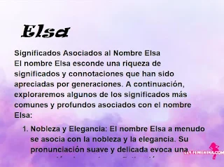 significado del nombre Elsa