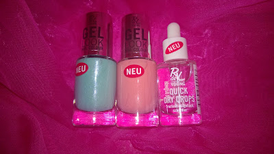 Nagellack in 2 Farben und Quick Dry Drops