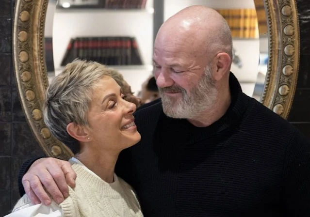 Philippe Etchebest e a sua esposa Dominique Etchebest