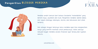 Pengertian blogger merdeka