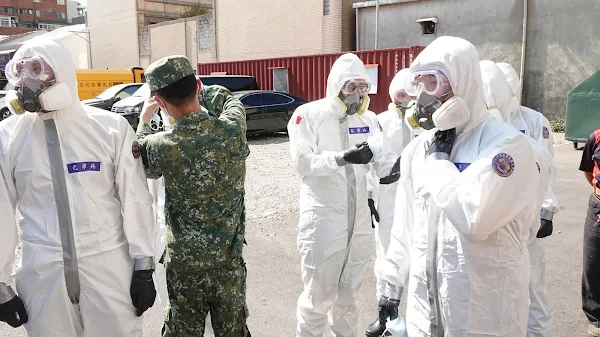 國軍36化學兵群協助抗疫 彰化市展開2天大消毒