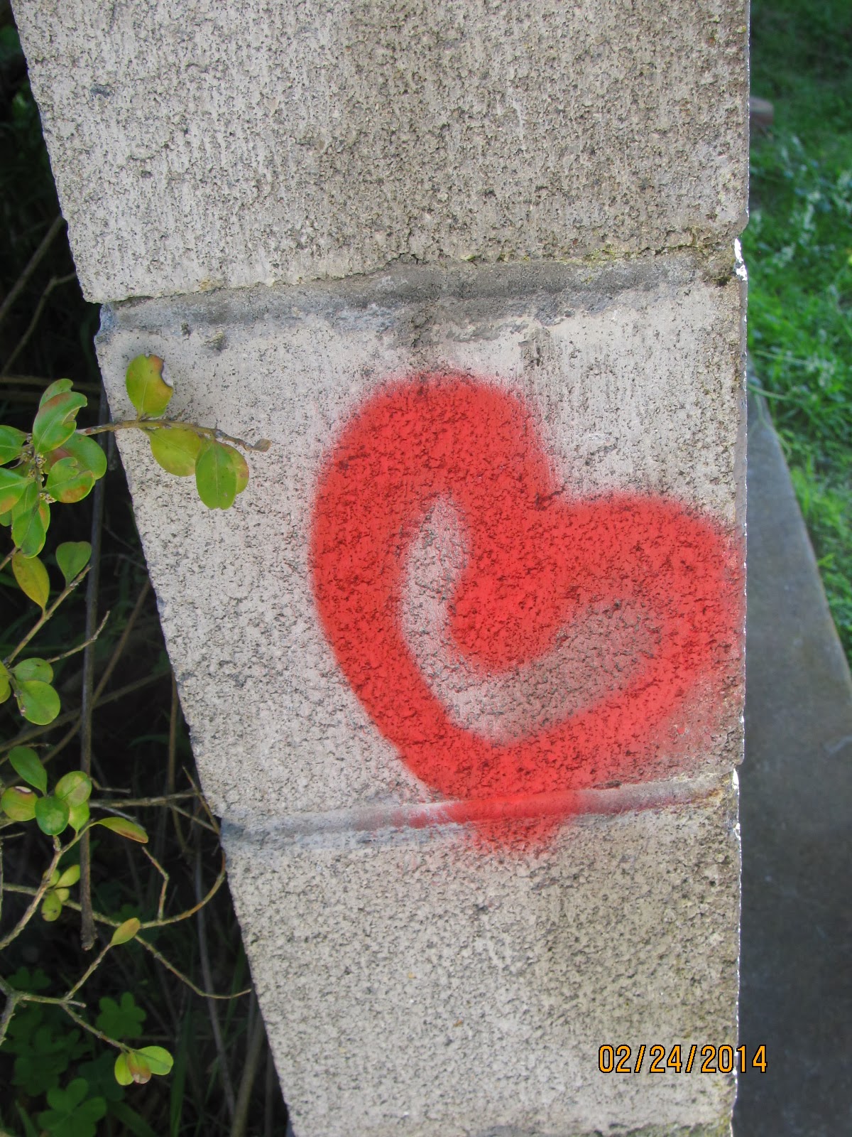 16th Street Stairs- Heart Graffiti