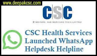 CSC Health Whats’app helpline