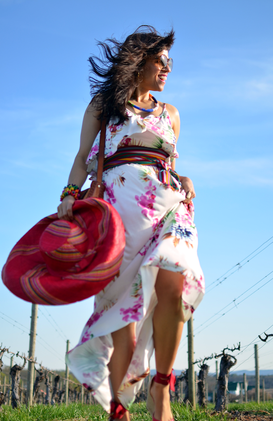 Floral maxi dress