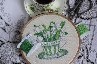 vermillion stitchery,vermillion stitchery snowdrops, vermillion stitchery подснежники