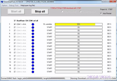 Remove FRP Akun Google, Kunci Pola Oppo A83 CPH1729 Via Flashing Menggunakan MSMDownload tool