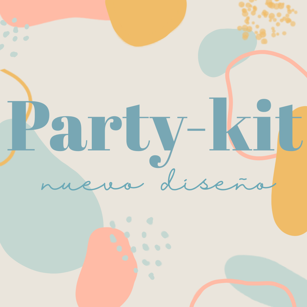 party-kit para fiestas y eventos diseño nuevo de Mía Momo | Papelería y eventos