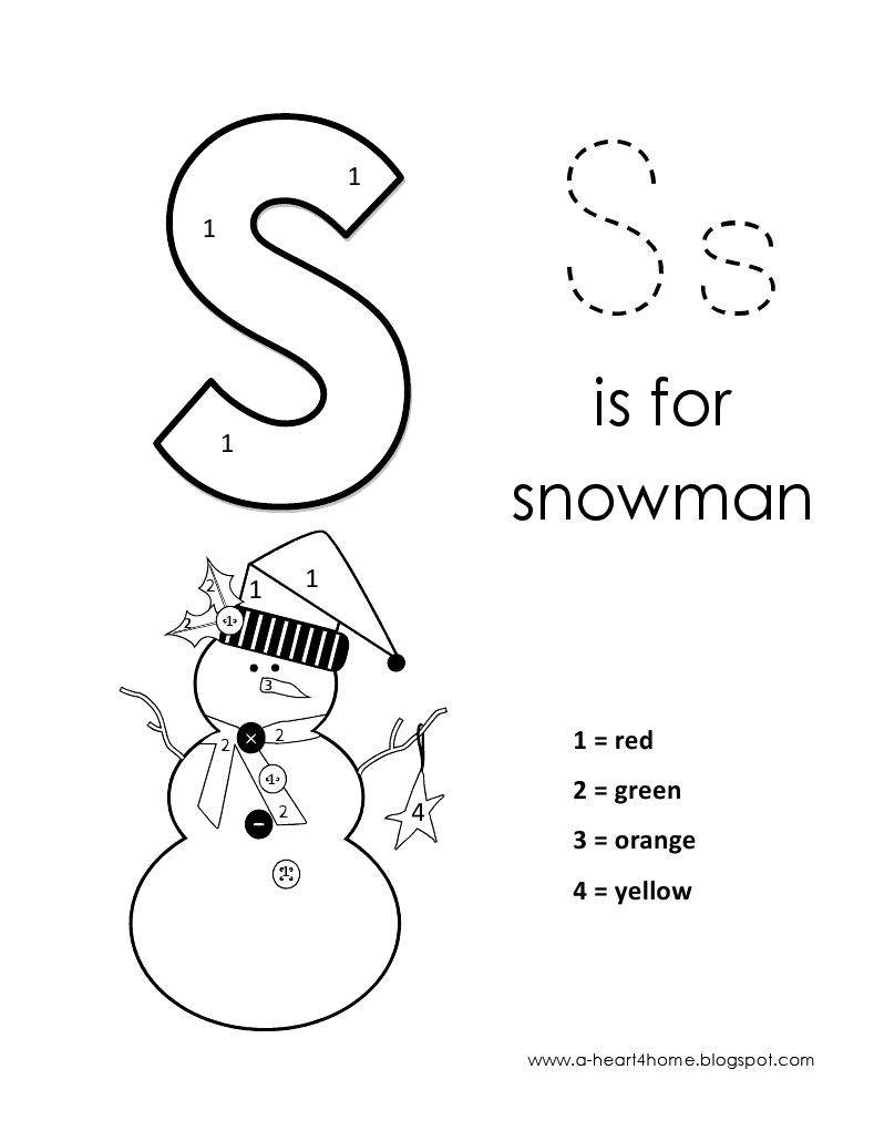 Download Kids Page: Alphabet Letter S lowercase Coloring Pages