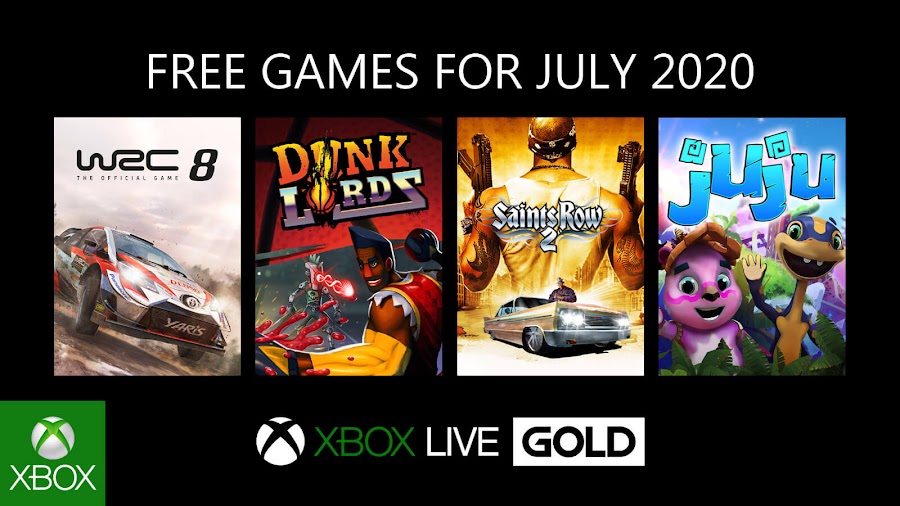 xbox live gold free games july 2020 wrc 8 fia world rally championship dunk lords saints row 2 juju xb1