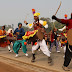 SCHOOL CHILDREN REHEARSHING AT RAJPATH ON 14.01.2010 ON THE EVE OF R D PARADE