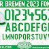SV WERDER BREMEN 2023 Football Font Free Download by Sports Designss_Download WERDER BREMEN  Font