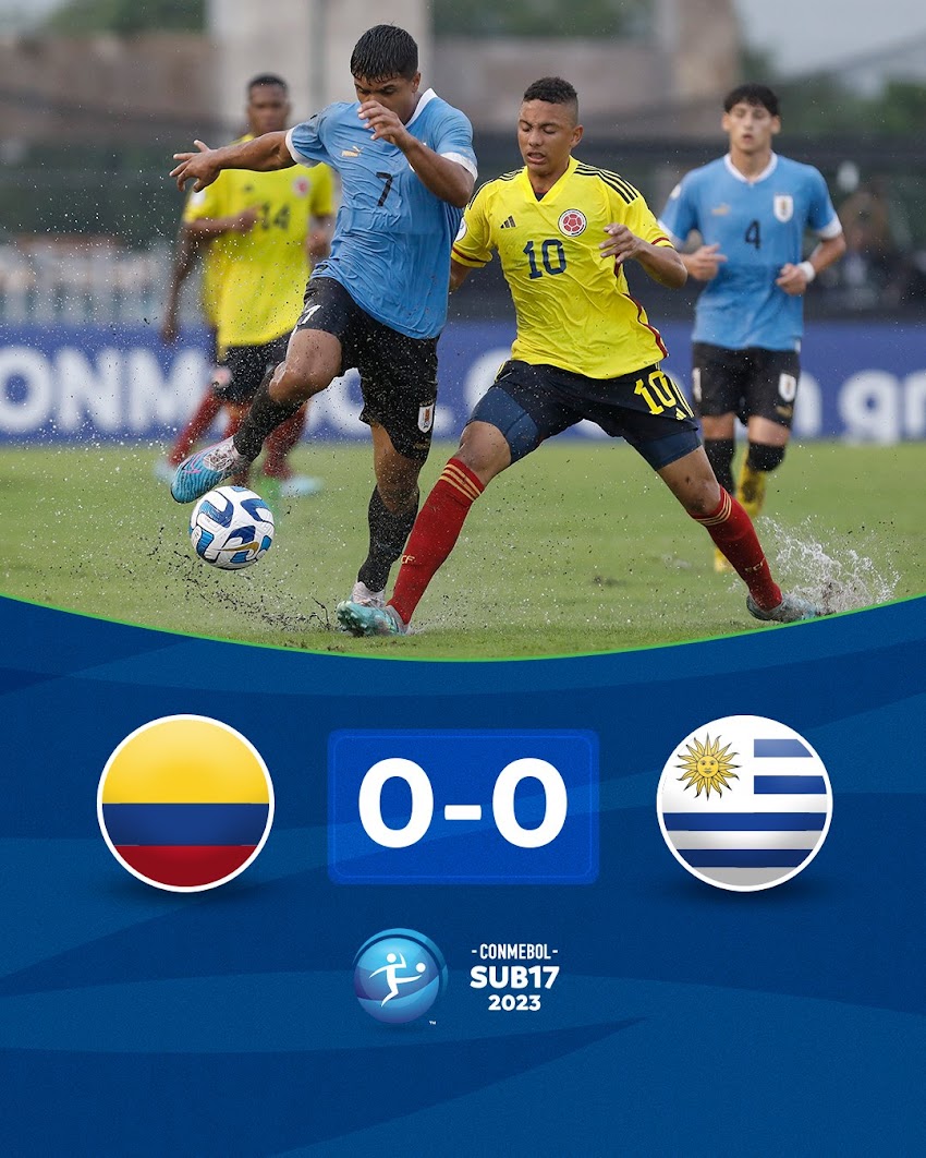 Sudamericano Sub17, Uruguay empata 0-0 con Colombia