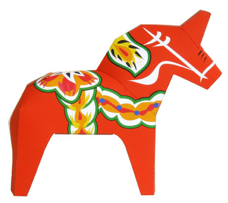 Dalecarlian Horse Papercraft