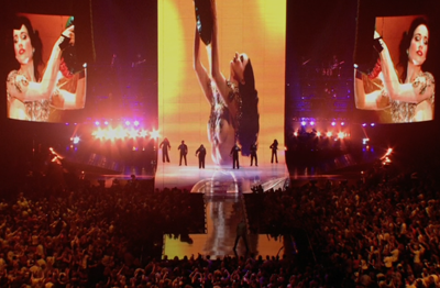 Attractive visual effects synchronized with the music provided much of the entertainment.